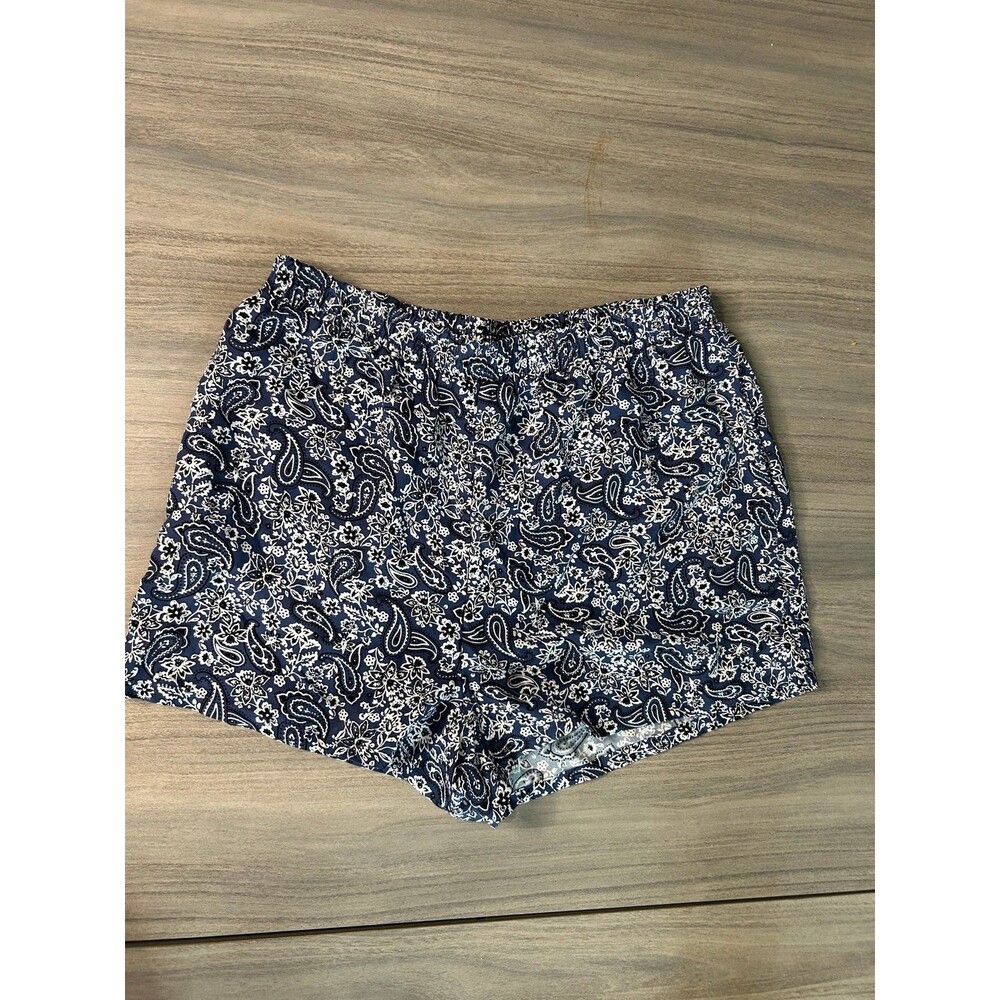 Women’s blue and white Floral Shorts Size L